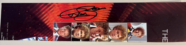 The 6th Doctor Who Colin Baker Signature with Labels x 5